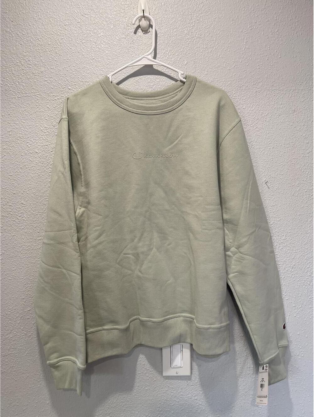 Champion Crewneck Sweatshirt Medium Light Green